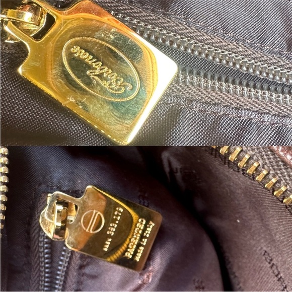 Borbonese leather/hide shoulder purse 👜 - Picture 8 of 14